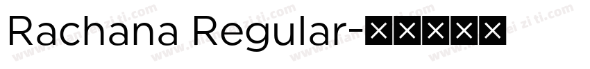 Rachana Regular字体转换